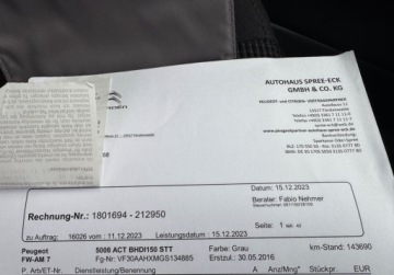 Peugeot 5008 I Minivan Facelifting 2.0 BlueHDi 150KM 2016 Peugeot 5008 LIFT 2,0 HDI 150KM Navi Climatronic Led Bezwypadkowy SERWIS A, zdjęcie 28