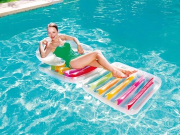 Матрас, раскладное кресло, надувной шезлонг для пляжа 2в1