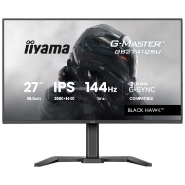 Monitor 27" iiyama G-Master GB2741QSU-B1 Wqhd Ips Led 144Hz 1ms Hdmi Pivot