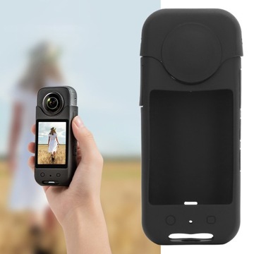 ЗАЩИТНЫЙ СИЛИКОНОВЫЙ ЧЕХОЛ ДЛЯ КАМЕРЫ INSTA360 X3, ЧЕРНЫЙ