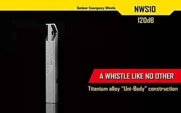 Свисток Nitecore Titanium Emergency Whistle NWS10,