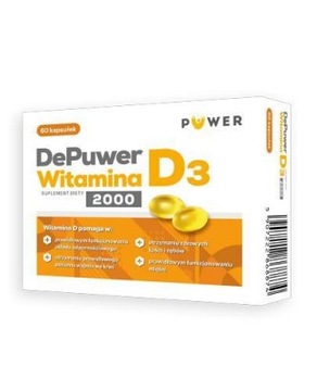 DEPUWER Witamina D3 2000 60 kapsułek
