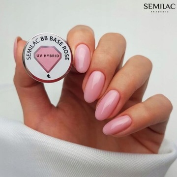 SEMILAC RUBBER BASE BB BASE ROSE 7мл