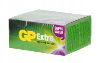 80 щелочных батарей GP EXTRA R3 AAA, 1,5 В. КОРОБКА