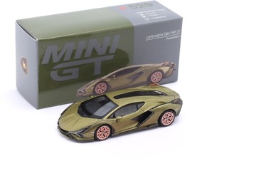 MINI GT LAMBORGHINI SIAN FKP 37 HYBRID 2020 Olive Green 1:64