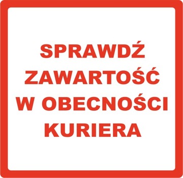 ETYKIETY 85x85 500 SZT - SPRAWDŹ ZAWARTOŚĆ