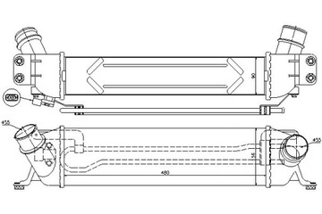 613 828 CHLADIČ VZDUCHU HYUNDAI H1 2.5 07-