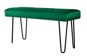 Ławka Tapicerowana Puf, metalowe nogi gięte 70cm