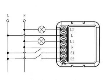 Sterownik OXT SWTZ22 ZigBee Moduł OXT 2 OBWODY ZigBee TUYA SWTZ22 / T262