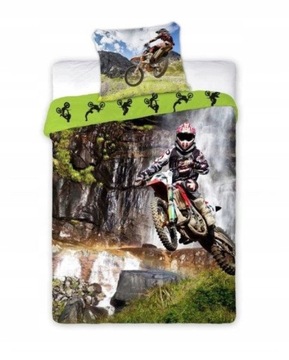 140x200 Pościel MOTOCROSS MOTOR RAJD ENDURO
