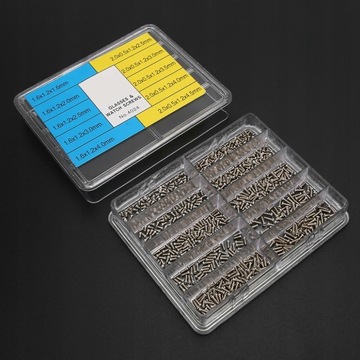 1000 szt. Żelazna śruba do naprawy zegarków