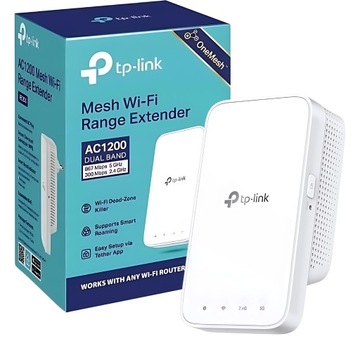 WZMACNIACZ SYGNAŁU WIFI REPEATER TP-LINK MESH ACCESS POINT ZASIĘG