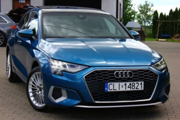 Audi A3 8Y Sportback 2.0 35 TDI 150KM 2021 Audi A3 Sportback Sportback 35TDI S tronic Advanced 150KM Bezwypadkowy Ser, zdjęcie 3