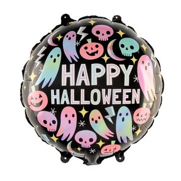 Balon Okrągły Happy Halloween Duchy i spółka 45cm