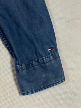 Tommy Hilfiger Denim Koszula Jeans Logo Unikat M L