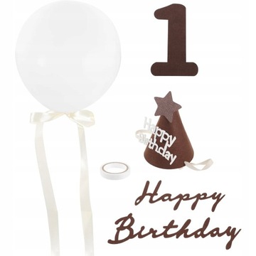 Balony Happy Birthday Party Prosta dekoracja