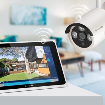 ZESTAW DO MONITORINGU 4x KAMERA IP WIFI ZEWNĘTRZNA + MYSZ + REJESTRATOR