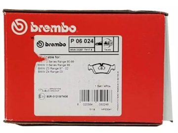 ДИСКИ BREMBO + КОЛОДКИ BREMBO ПЕРЕДНИЕ BMW E46 Z3 Z4
