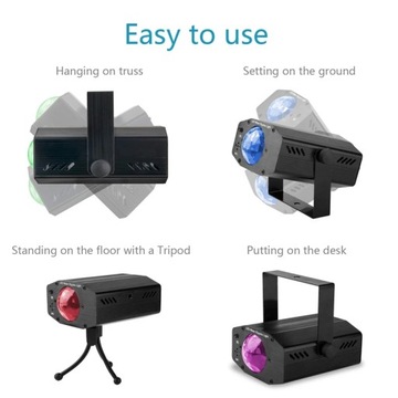 СВЕТИЛЬНИК ДЛЯ ДИСКО С ЭФФЕКТОМ ВОДЫ В РИТМЕ МУЗЫКИ LED 7 ЦВЕТОВ