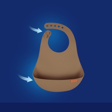 Силиконовый нагрудник LOVI Granola с карманом.