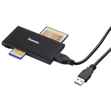 HAMA MULTI USB 3.0 SD/ microSD/ CF/MS ЧЕРНЫЙ