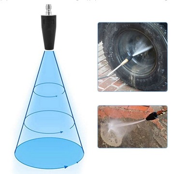 ТУРБОРОТОРНАЯ НАСАДКА ДЛЯ МОЕЧНЫХ МАШИН С МЕТАЛЛИЧЕСКИМ КОПЬЕМ