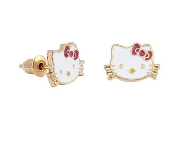 Детские серьги Hello Kitty Cat с золотыми шпильками