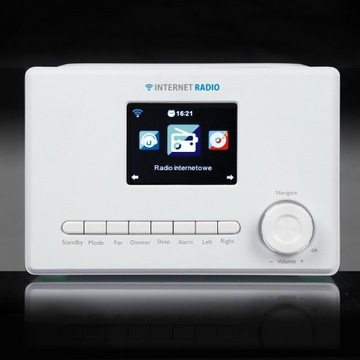 ИНТЕРНЕТ-РАДИО WIFI1002 Цветной ЖК-дисплей 3,2 дюйма, белый