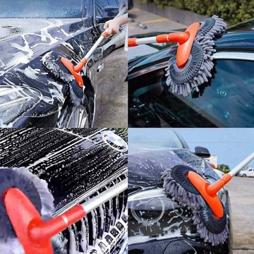 ШВАБРА ДЛЯ МОЙКИ АВТОМОБИЛЯ ЩЕТКА ДЛЯ ЧИСТКИ ИЗ МИКРОФИБРЫ ШЕНИЛЬ