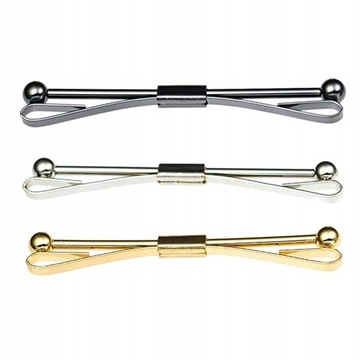 3Pack Tie Collar Pin Koszula Klip Bar Broszka