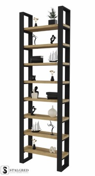 Regał Na Książki Industrial Loft 260 cm