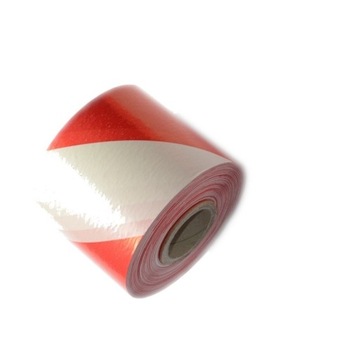 ЛЕНТА ПРЕДУПРЕЖДАЮЩАЯ БЕЛО-КРАСНАЯ 200М 75ММ коробка