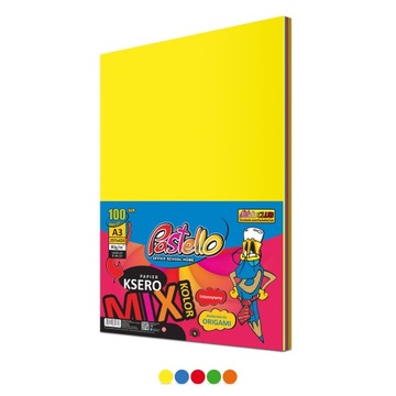 Papier ksero A3 80g 100 kartek 5-kol - Pastello