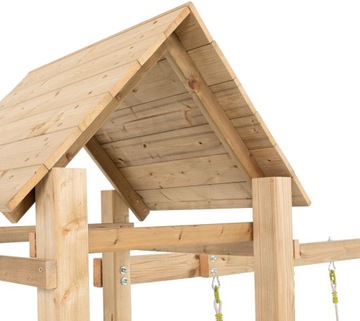 ИГРОВАЯ ПЛОЩАДКА ДЕРЕВЯННЫЙ ДОМ ГОРКА 2 КАЧЕЛИ Песочница БАШНЯ СТЕНА