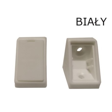 KĄTOWNIK/KOMANDOREK PLASTIKOWY POJEDYŃCZY BIAŁY 10