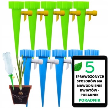 NAWADNIACZ DO KWIATÓW DONICZEK Z KRANIKAMI 10szt