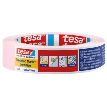 TESA 4333 SENSITIVE taśma malarska krepowana 25mm