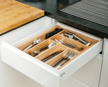 GTV AXIS PRO DRAWER HIGH L500 H167 БЕЛЫЙ БЕСШУМНОЕ ЗАКРЫТИЕ ПОЛНОСТЬЮ ВЫДВИЖНОЕ 40 КГ