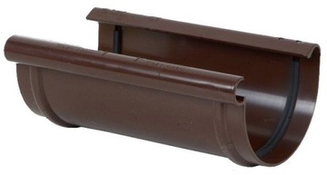 Złączka rynny PVC 100 brąz Kaczmarek