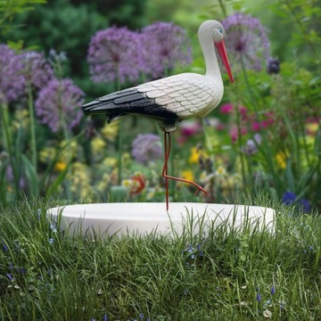 САДОВЫЙ АИСТ, СТОЯЩАЯ САДОВАЯ ФИГУРКА, БОЛЬШАЯ ПРИКЛЕЧЕННАЯ ПТИЦА