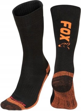 SKARPETY FOX BLACK ORANGE THERMO SOCK ROZ. 40-43