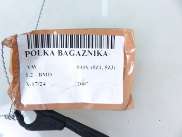POLIČKA KUFRU VW FOX (5Z1, 5Z3)