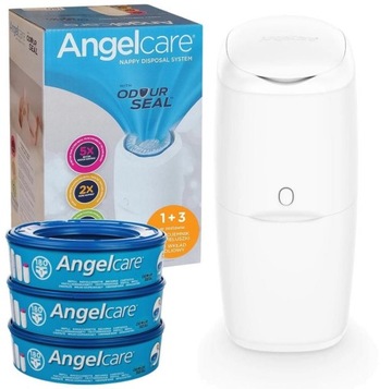 ANGELCARE POJEMNIK KOSZ NA PIELUCHY + 3 WKŁADY