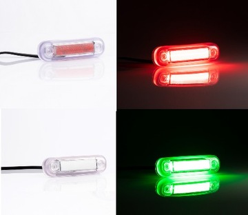 Lampa Obrysowa LED szlaban zielona czerwona kpl