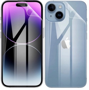 FOLIA HYDROŻELOWA DO IPHONE 15 NA PRZÓD + TYŁ