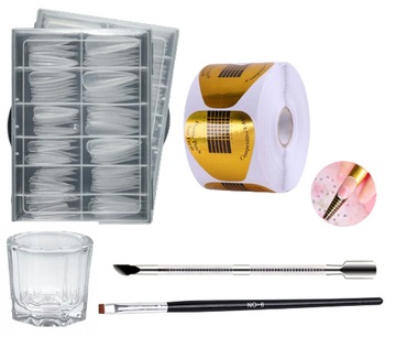 ZESTAW DO MANICURE TYTANOWEGO, ZESTAW AKRYLOŻEL ŚWIETNY ZESTAW DIY!