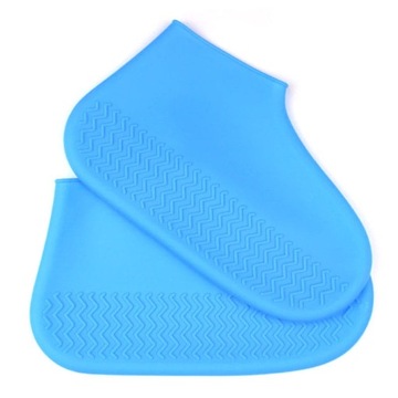 Бахилы резиновые водонепроницаемые, размер «40-44» - синие.