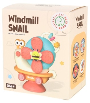 Сенсорный спиннер 4 в 1 с присоской для детей Snail Riding Riding