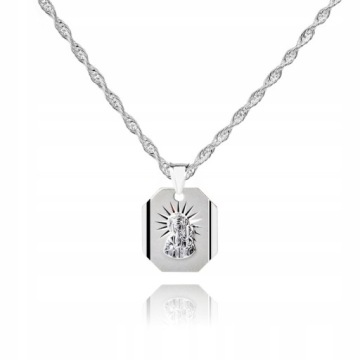 Серебряная католическая медаль 925 пробы 1,60 г 2 см M7