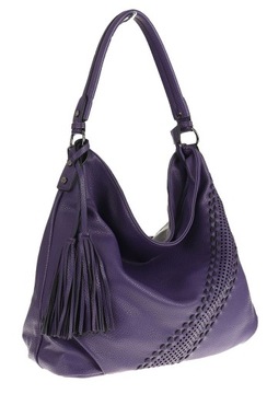 Elegancka Torebka Klasyczna worek Listonoszka LH2311 Purple